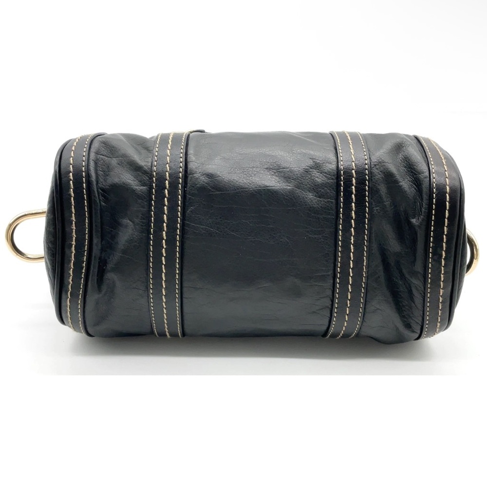Gucci vintage Duchessa Black Leather mini Boston bag - Picture 15 of 16